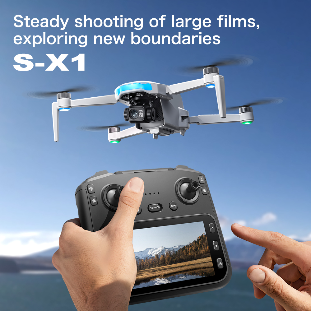 Drone Aéreo Original S-X1 GPS  - Drone Gimbal 3 Axis avaliação e preço