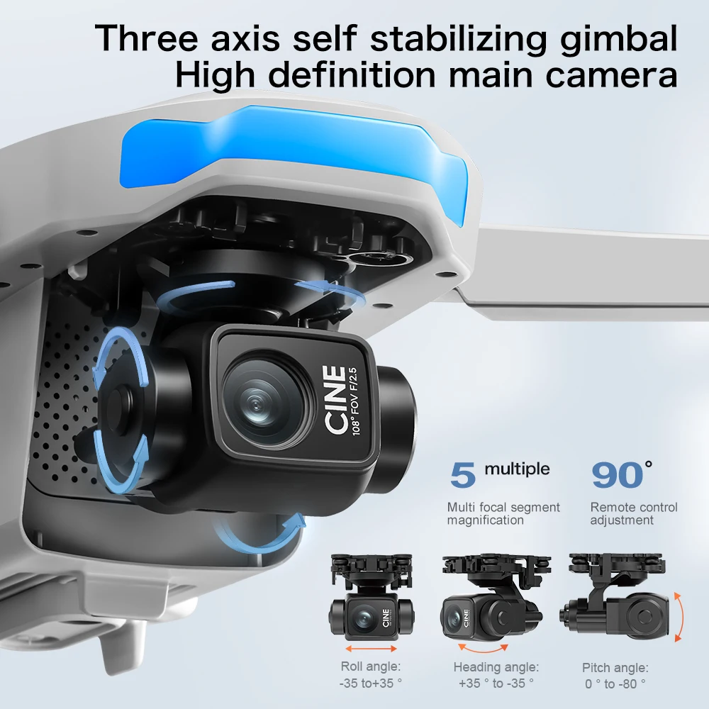 Drone Aéreo Original S-X1 GPS  - Drone Gimbal 3 Axis avaliação e preço